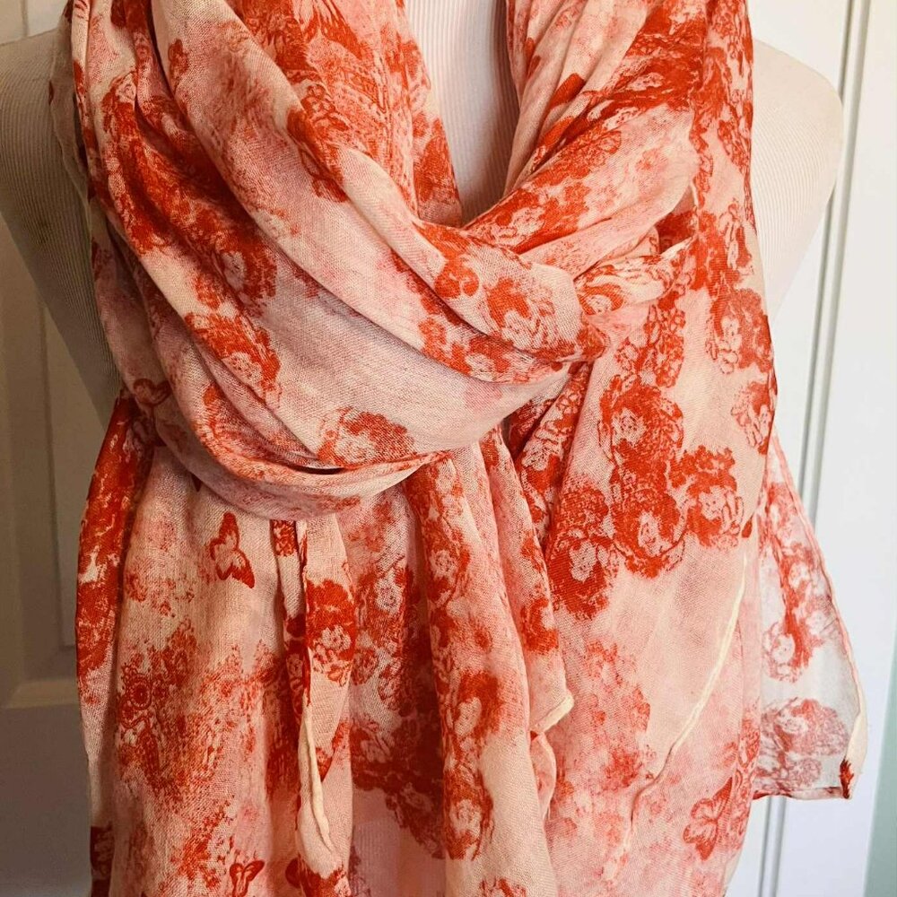 Vintage Oversized Scarf by Arhorism — Viscose Blend (Made in India, 1990s)